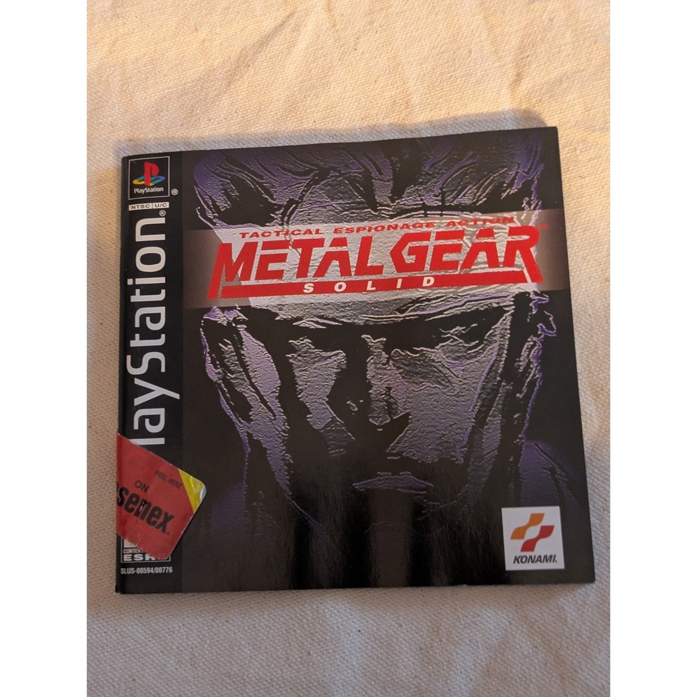 2009 Metal Gear Solid PlayStation 1 PS1 Manual Discs Black Complete CIB Working - Picture 5 of 6